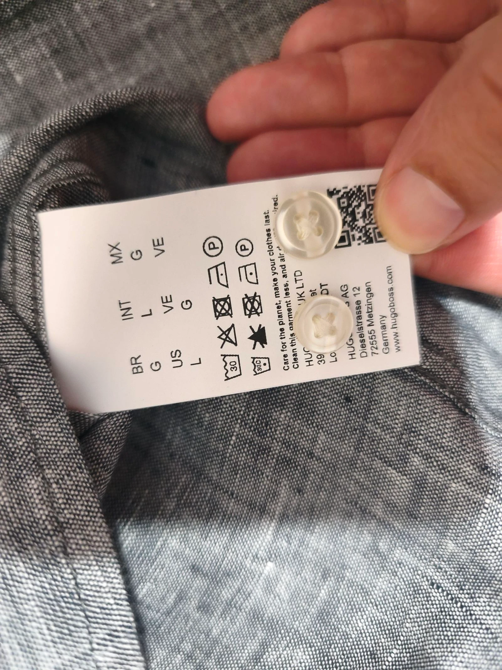 Camisa Boss de linho tamanho G – photo 6